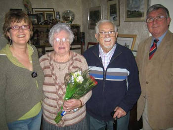 Photograph shows (l-r) Mrs Mair Francis, Mrs Barbara Phillips, Mr Cled Phillips and Dr Hywel Francis MP